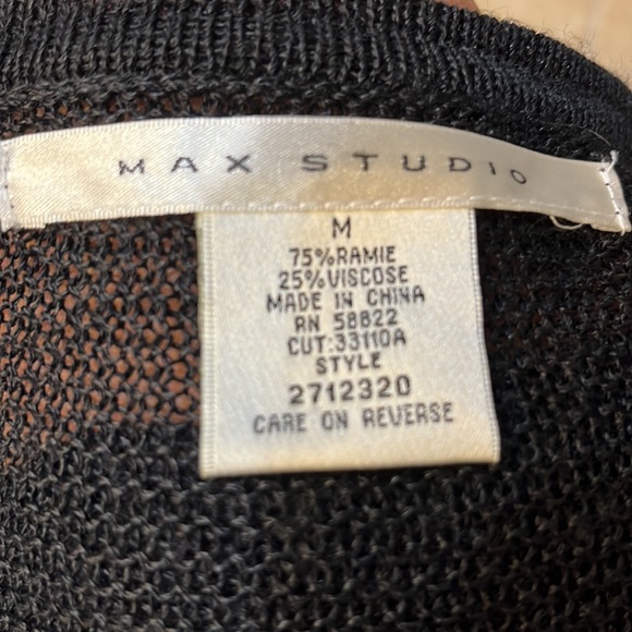 Max Studio Black Button-Up Cardigan - Picture 6 of 6